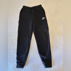 Nike Kids Black Sweatpants with Pockets